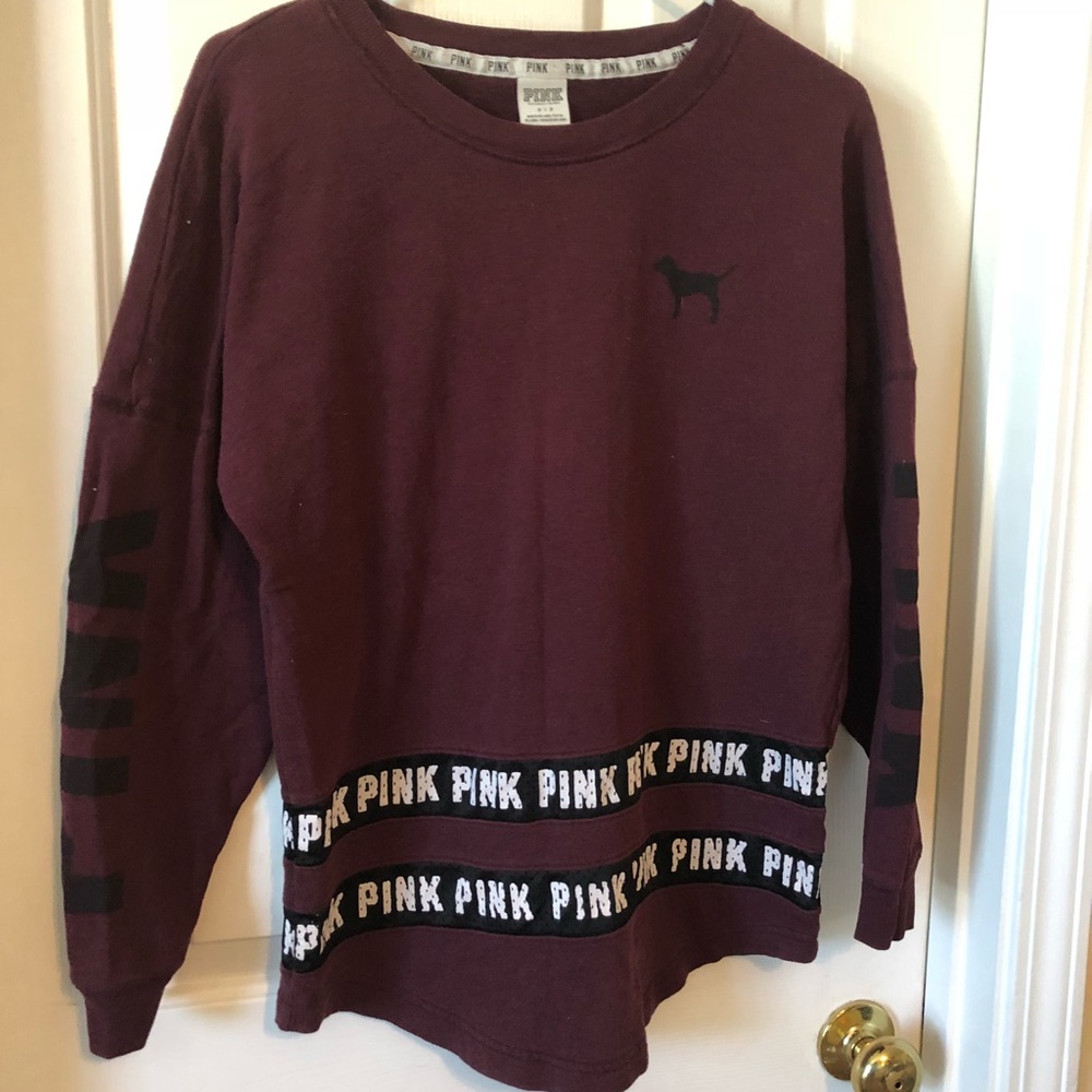 Maroon pink sweatshirt